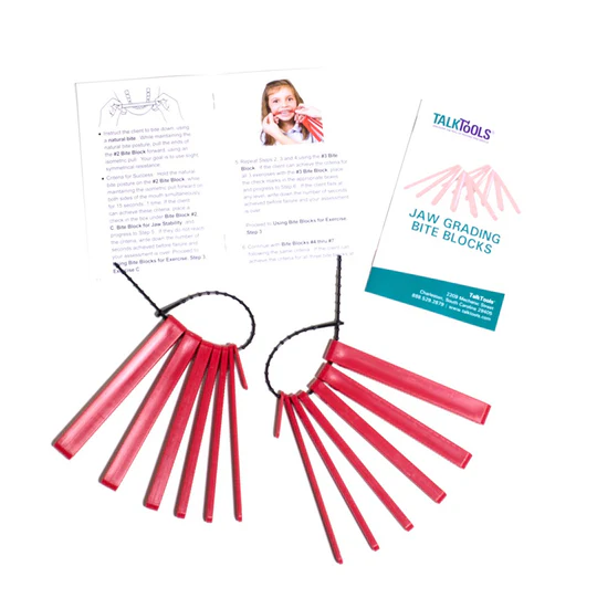 TalkTools® Jaw Grading Bite Blocks™ (Red)